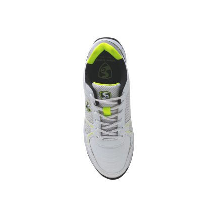 SG SCORER 6.0 Cricket Shoes White Black Lime